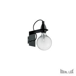 Lampada da parete Applique Ideal Lux Minimal AP1 NERO 045214