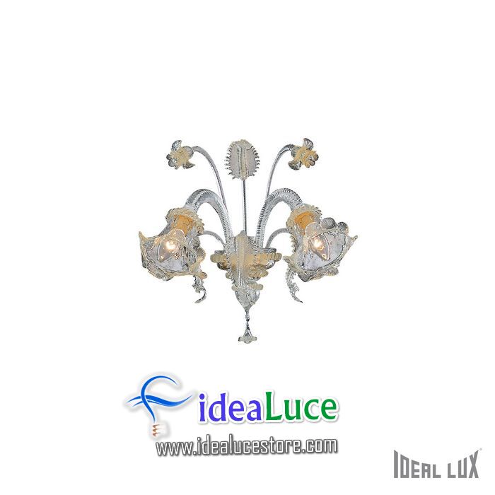 Lampada da parete Applique Ideal Lux Rialto AP2 007953