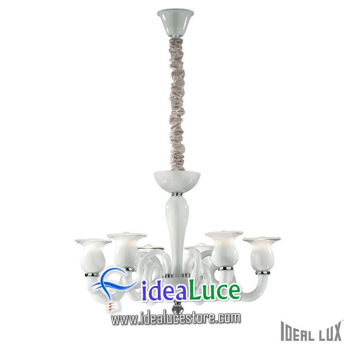 Lampadario sospensione Ideal Lux Teseo SP6 068411