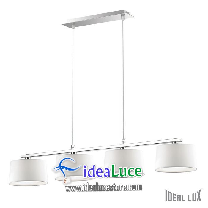 lampadario sospensione ideal lux hilton sp4 075495