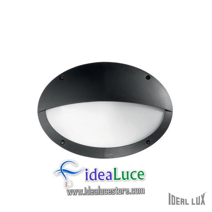 Lampada da esterno Applique Ideal Lux Maddi-2 AP1 NERO 096728