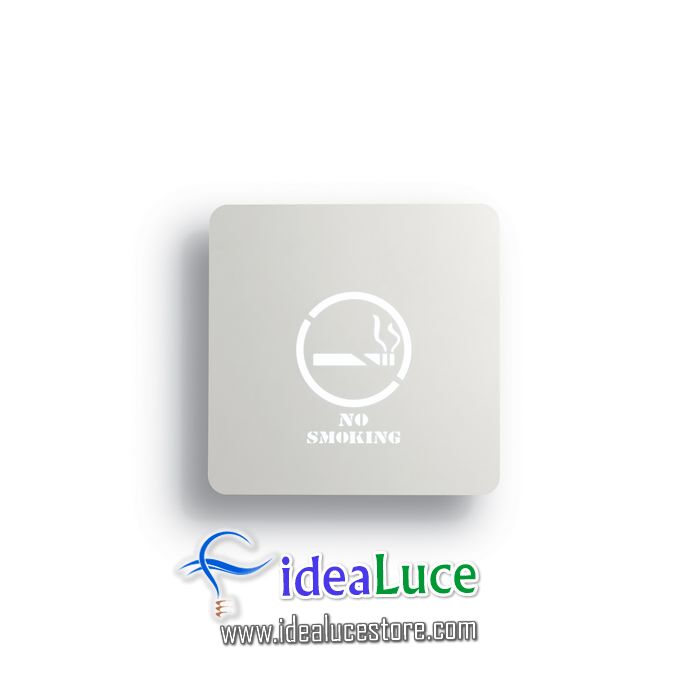 Lampada da parete Applique Ideal Lux Sign AP80 NO SMOKING 104393