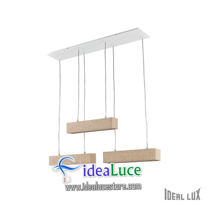 Lampadario sospensione Ideal Lux Stick SP6 CANVAS 110790