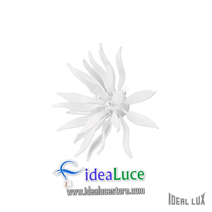 Plafoniera Ideal Lux Leaves PL6 BIANCO 112299