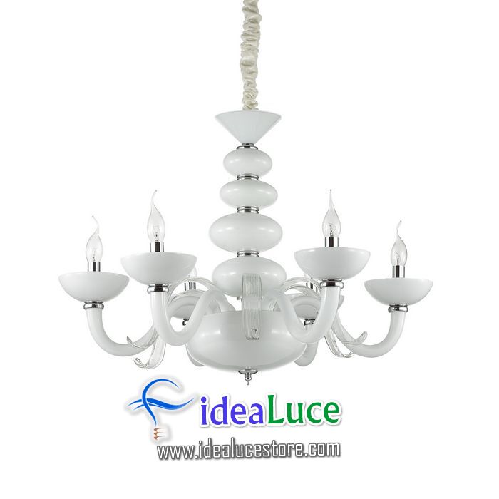 Lampadario sospensione Ideal Lux Praga SP6 132112