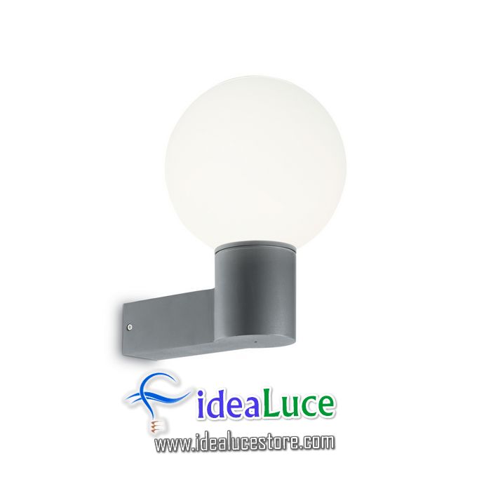 Lampada da parete Applique Ideal Lux Symphony AP1 GRIGIO 146591