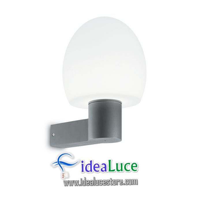 Lampada da parete Applique Ideal Lux Concerto AP1 GRIGIO 146652