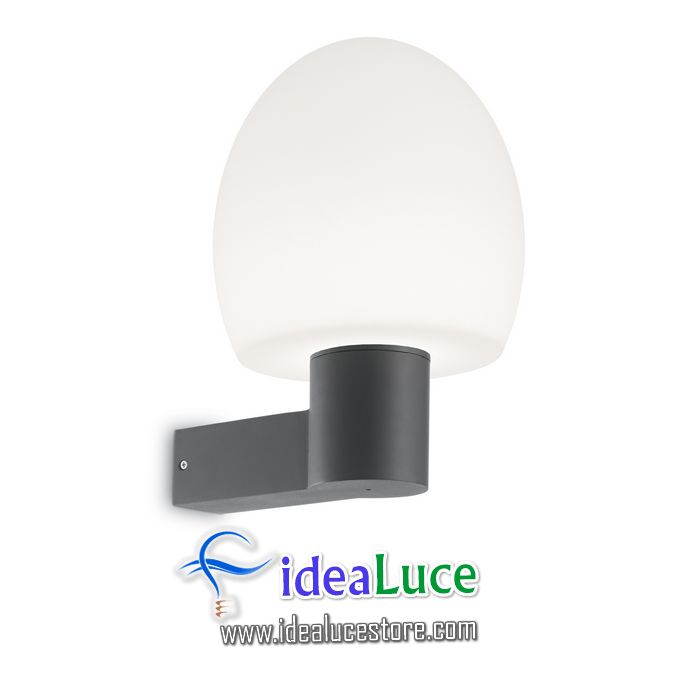 Lampada da parete Applique Ideal Lux Concerto AP1 ANTRACITE 146669