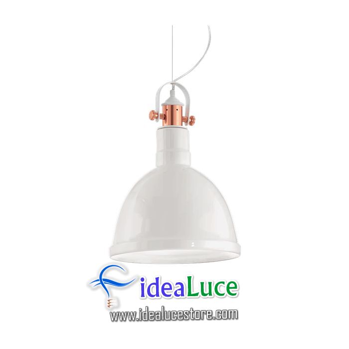 Lampadario sospensione Ideal Lux Deda Sp1 Bianco 166377