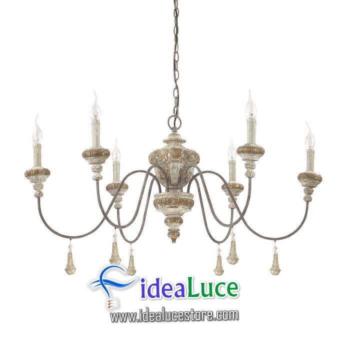 Lampadario sospensione Ideal Lux Edith SP6 179254