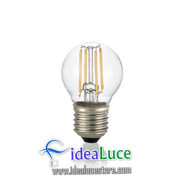 Confezione da 10 Lampadine Led Ideal Lux CLASSIC E27 4W SFERA TRASP 3000K DIMMER 188942