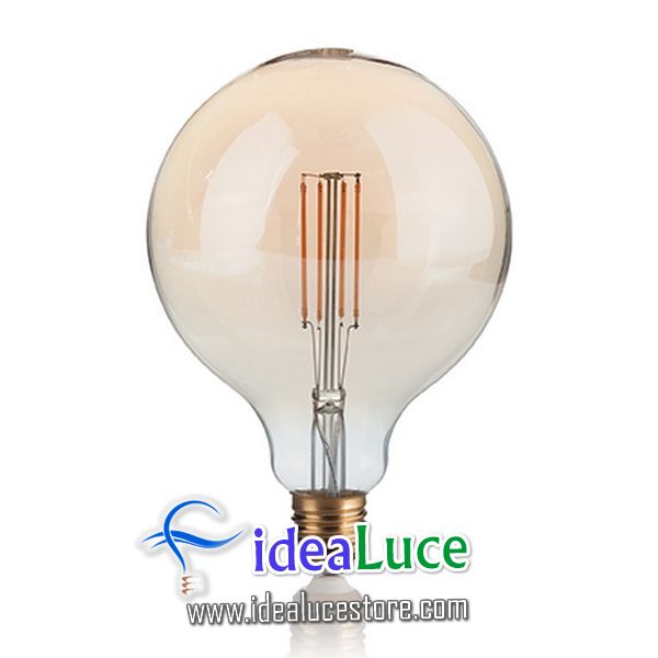 Confezione da 10 Lampadine Led Ideal Lux VINTAGE E27 4W GLOBO BIG FUM 204468