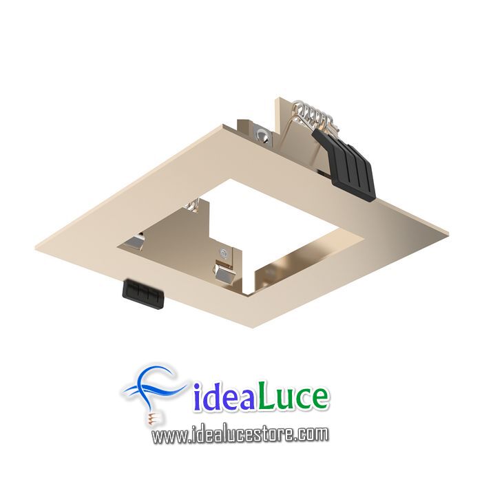 dynamic frame square gold ideal lux 208749