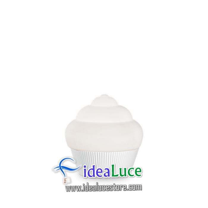 Lampada da tavolo Ideal Lux Cupcake Tl1 Small Bianco 248479
