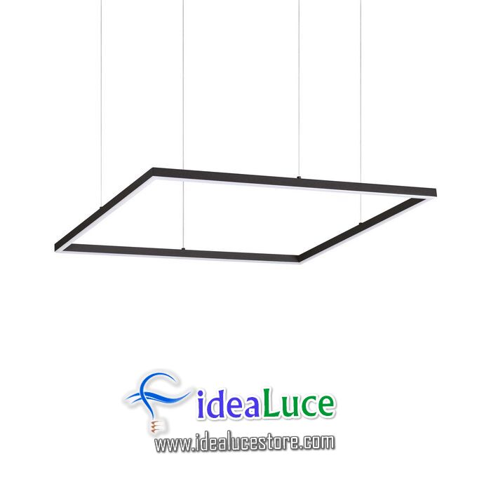 Lampadario sospensione Ideal Lux Oracle Slim Sp D70 Square Bk 3000k 259185