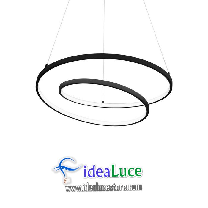 Lampadario sospensione Ideal Lux Oz Sp D60 Nero 269436