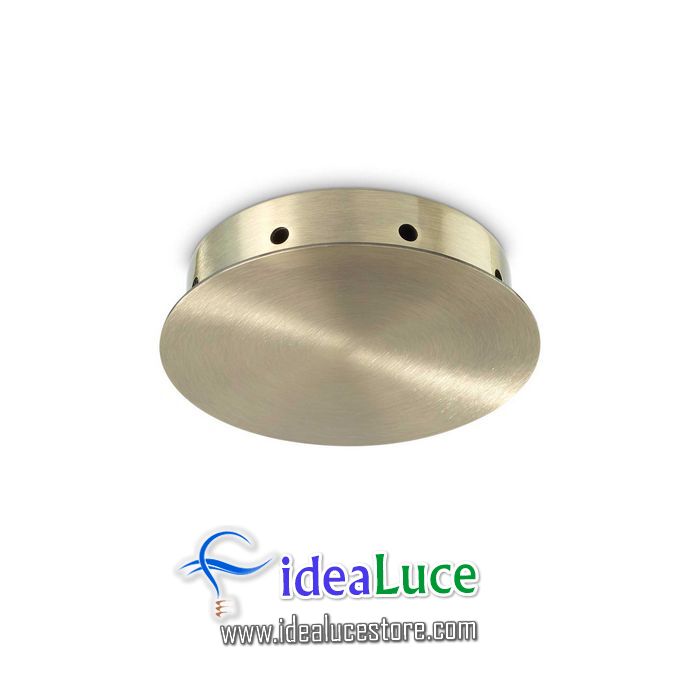 Rosone Magnetico 8 Luci Ottone Brunito Ideal Lux 272450