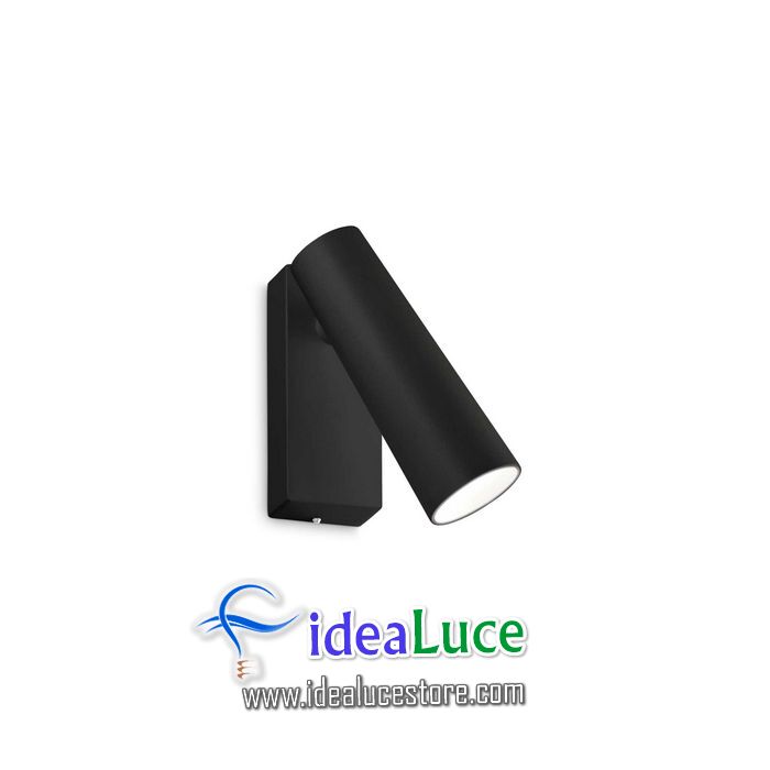 Lampada da parete Applique Ideal Lux Pipe Ap Nero 281001