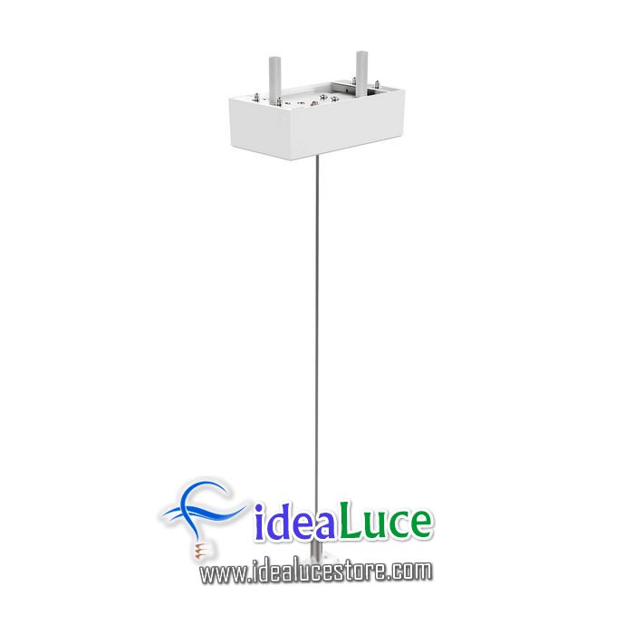 Ego Kit Single Steel Cable 2 Mt + Ceiling Cup Wh Ideal Lux 282749