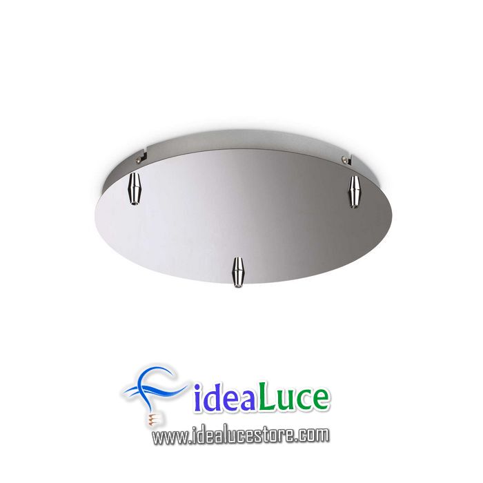 Rosone Standard 3 Luci Cromo Ideal Lux 285597